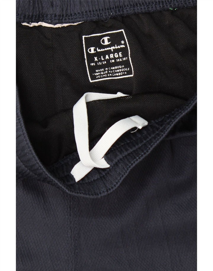 CHAMPION Pantalones cortos deportivos con gráficos para niños 13-14 años XL Azul marino