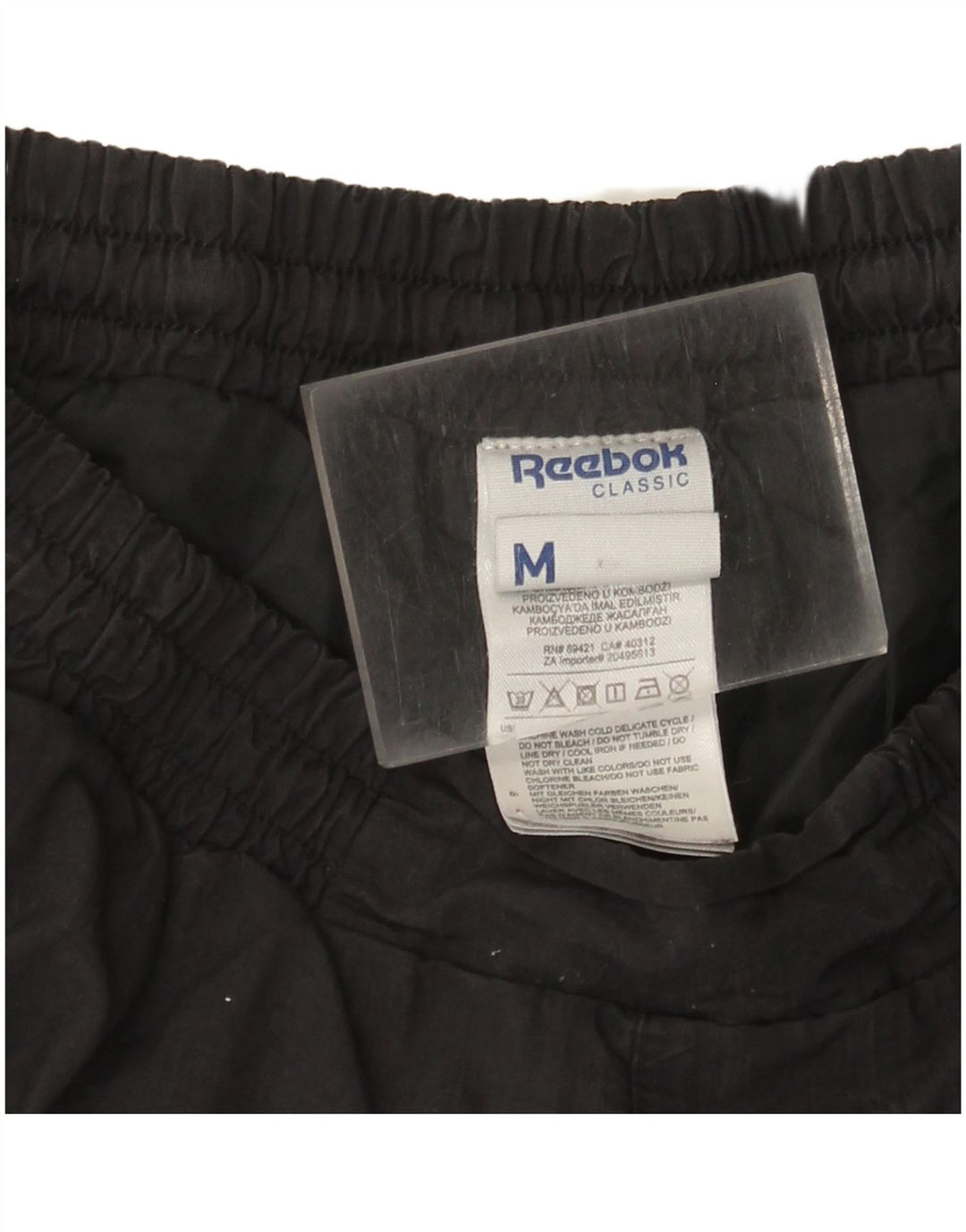 Reebok Pantalones De Chándal Clásicos Hombre Joggers Medium Negro Poliéster