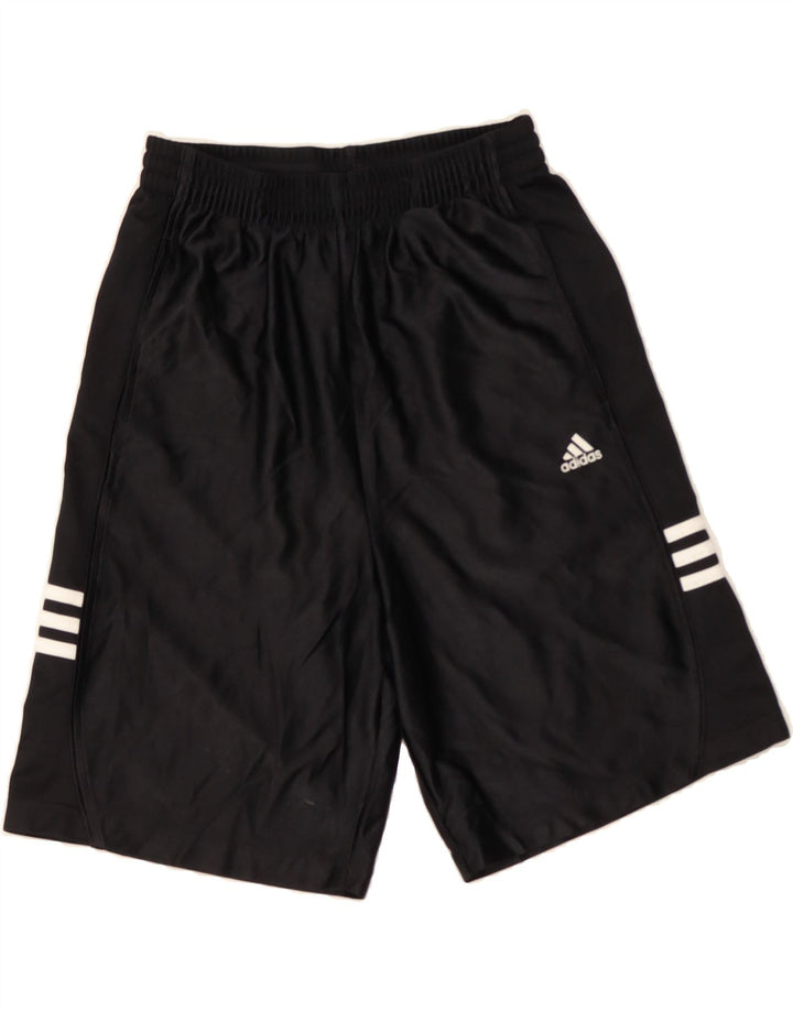ADIDAS Boys Sport Shorts 13-14 Years  Black Polyester Vintage Adidas and Second-Hand Adidas from Messina Hembry 