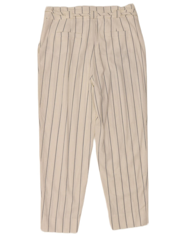 MINT VELVET Pantalones cortos para mujer UK 10 Small W32 L25 White Stripes