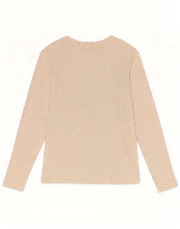 Marks & Spencer Camiseta de manga larga para mujer UK 46 Grande Algodón blanco