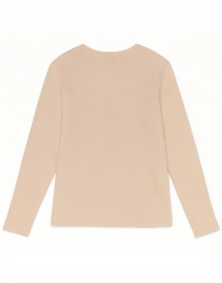 Marks & Spencer Camiseta de manga larga para mujer UK 46 Grande Algodón blanco