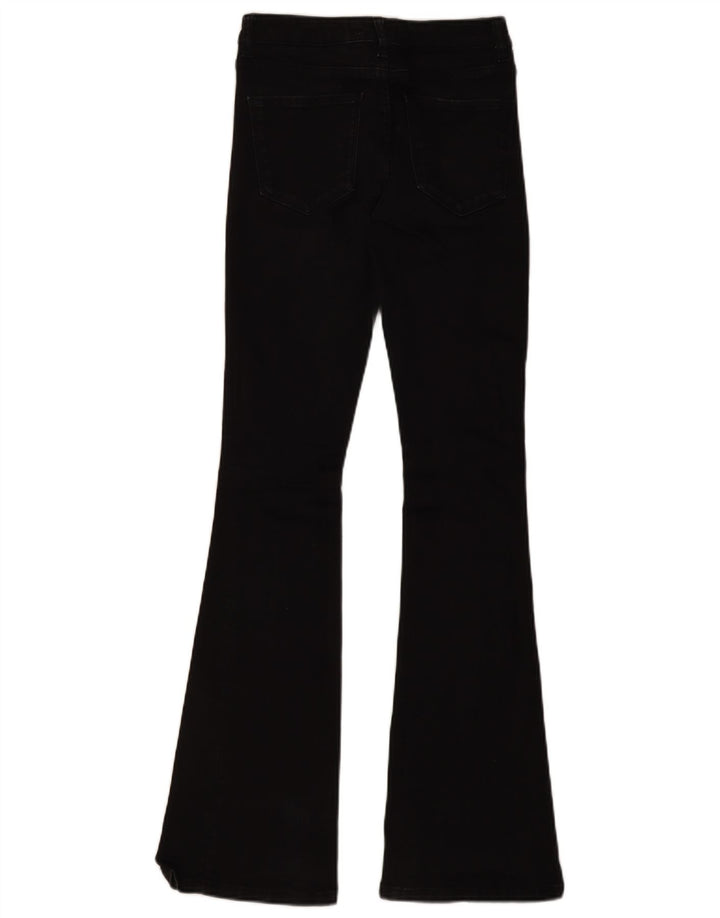 Zara Vaqueros Slim Acampanados Para Mujer EU 36 XS W26 L33 Negro