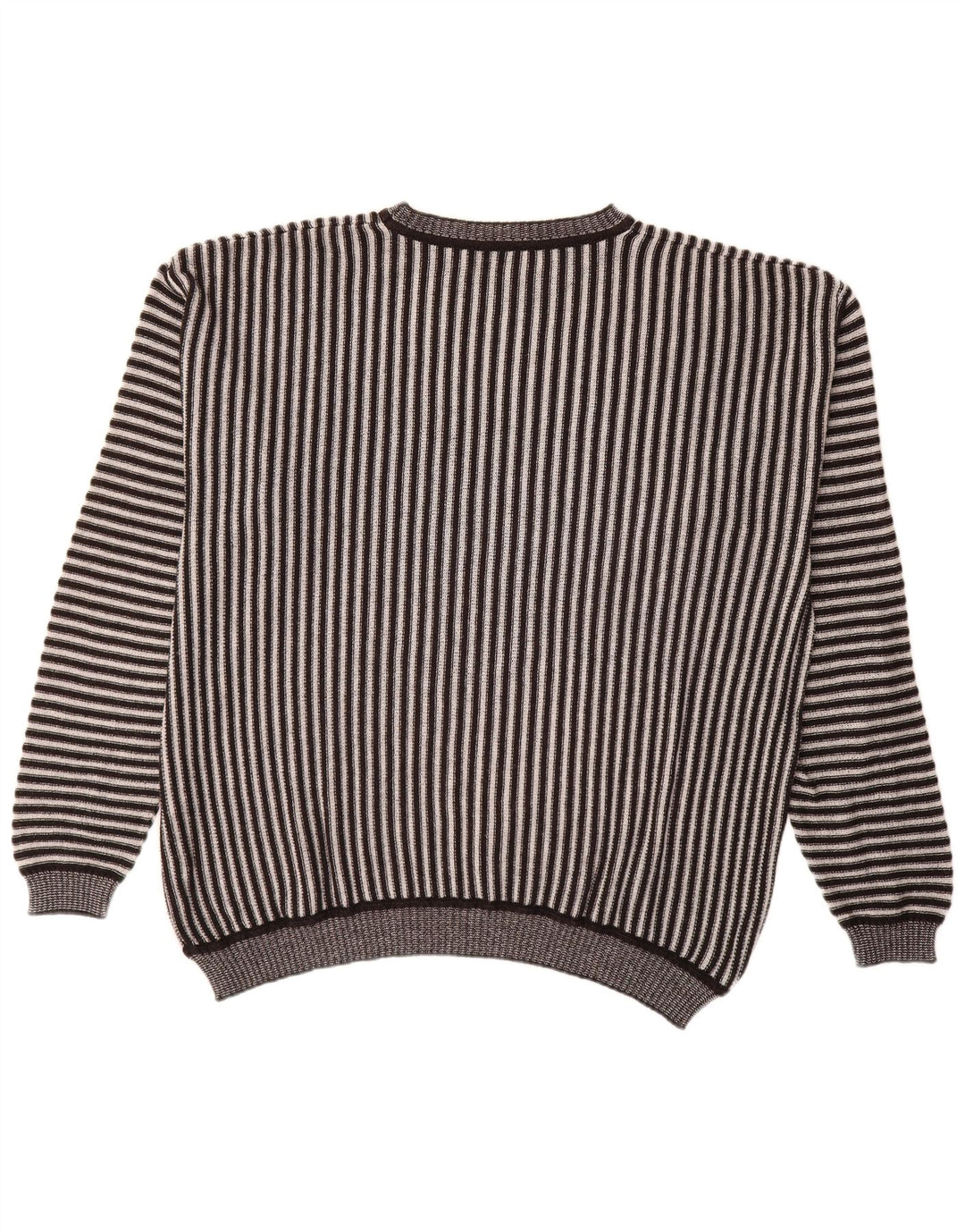 Alba Moda Jersey Hombre con Cuello Barco XL Marrón Rayas
