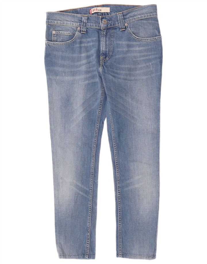 Levi's Mujer 511 Slim Jeans W32 L26 Algodón Azul