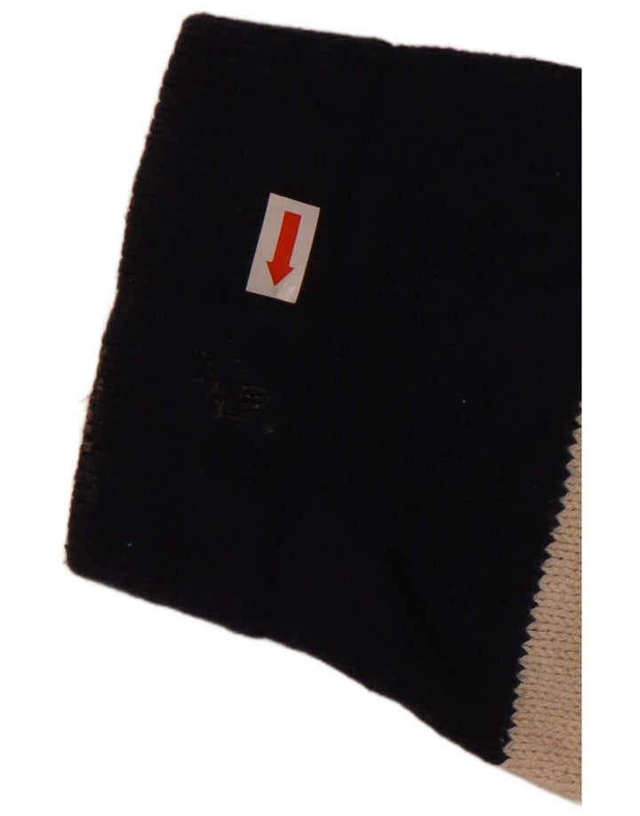 Massimo Dutti Hombre Jersey Cuello Alto Jersey Large Azul Marino Algodón