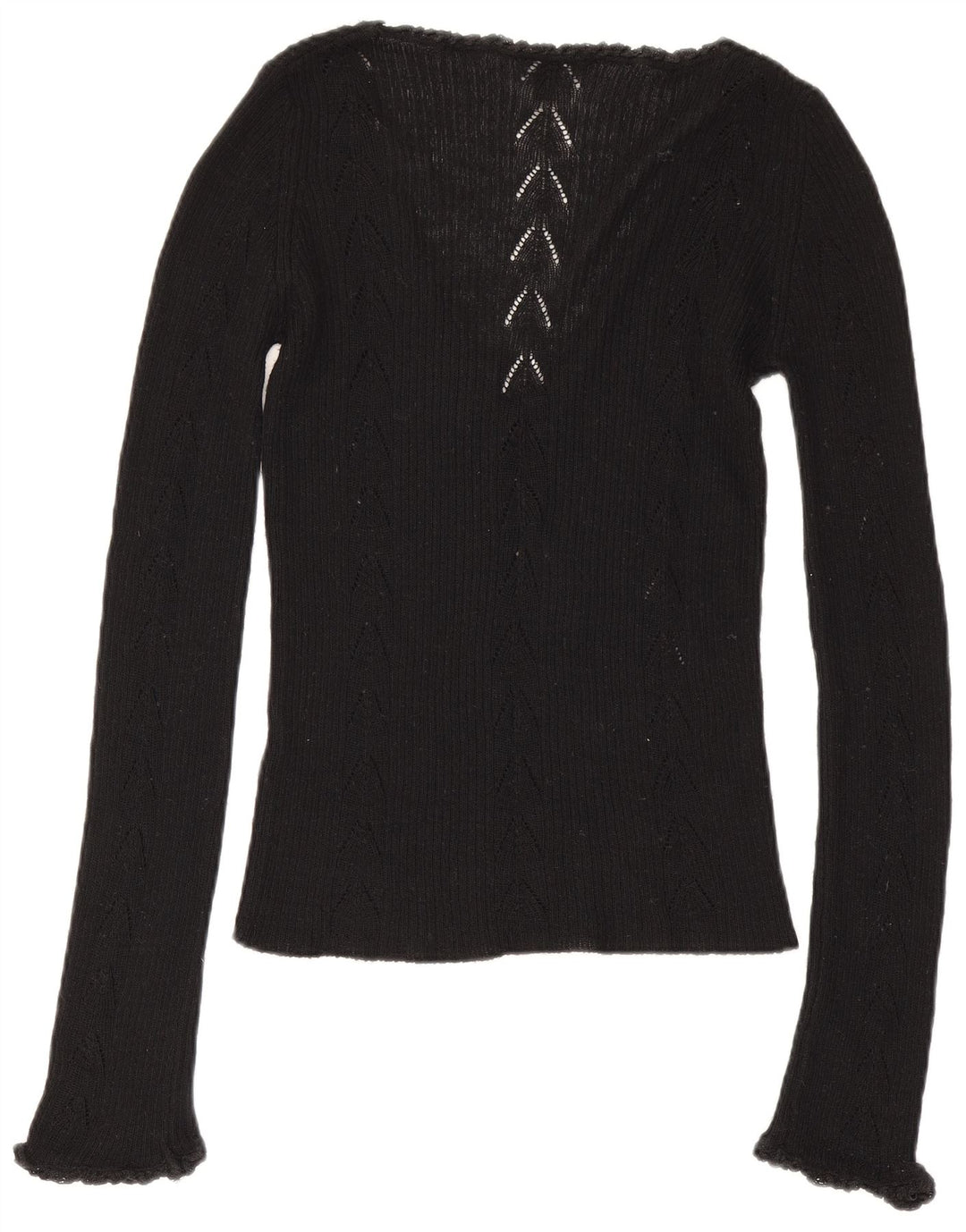 Calvin Klein Top gráfico para mujer de manga larga UK 12 Medium Black
