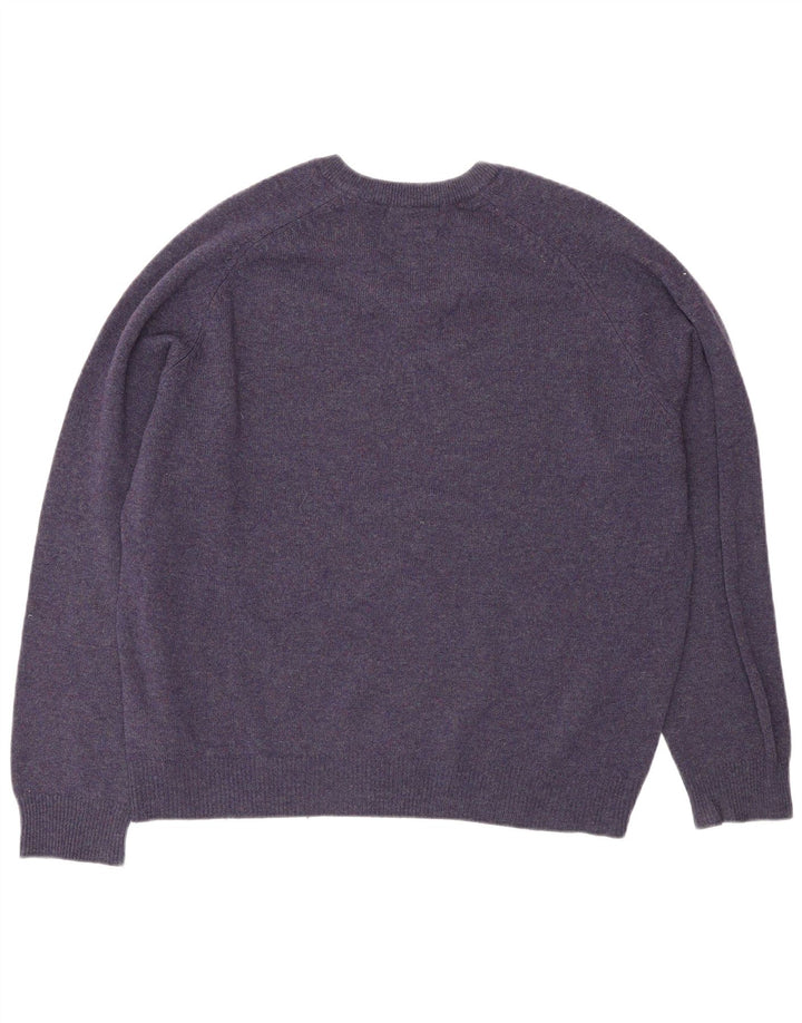 Marks & Spencer Suéter con Cuello en V Blue Harbor para Hombre Púrpura Medio