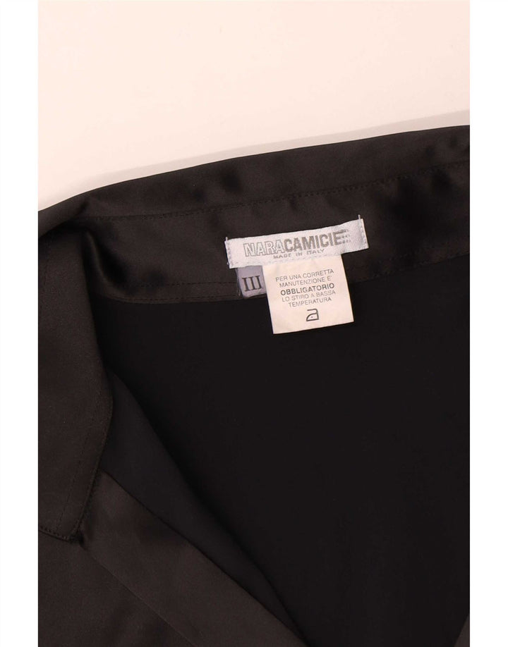 Naracamicee Blusa para mujer UK 40 Mediana Poliéster negro