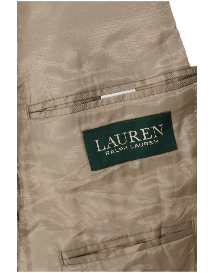 Ralph Lauren Chaqueta Blazer de 2 Botones para Hombre UK 46 2XL Poliéster Gris