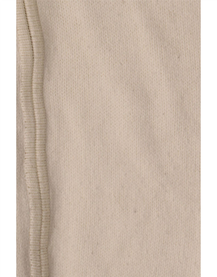 Marks & Spencer Suéter Cárdigan Elástico para Mujer UK 46 Grande Blanco