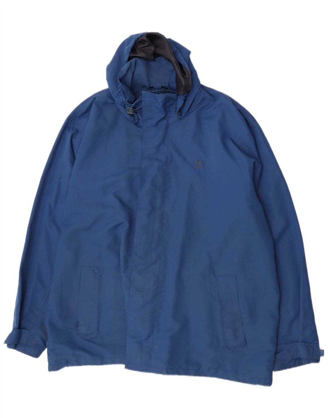 Mountain Essentials Chaqueta impermeable con capucha para hombre UK 46 3XL Nylon azul