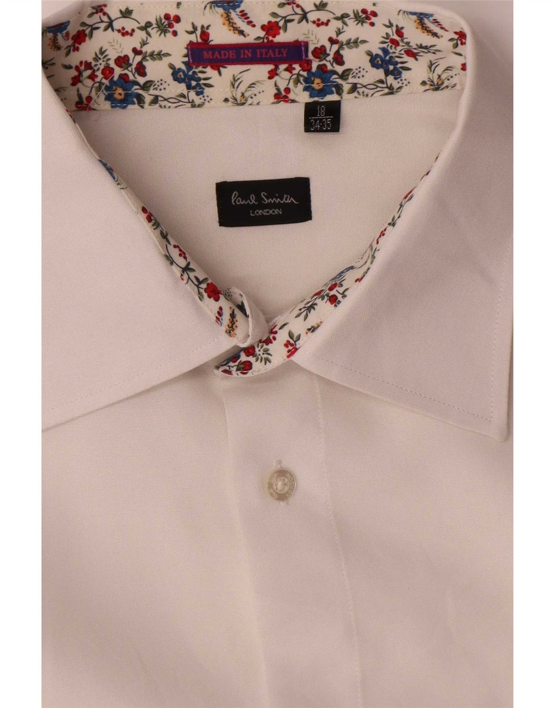 Paul Smith Camisa para hombre Talla 18 2XL Blanco