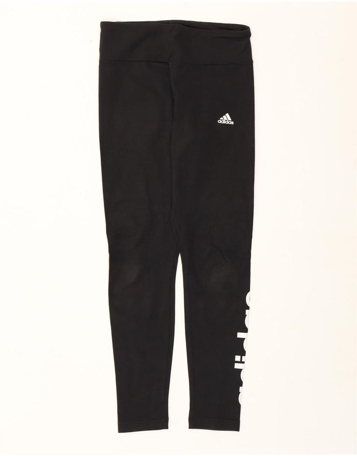 Adidas Leggings gráficos para mujer Reino Unido 8/10 Pequeño Poliéster negro