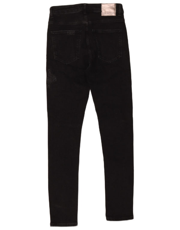 Zara Jeans ajustados para hombre EU 38 Small W30 L30 Algodón negro
