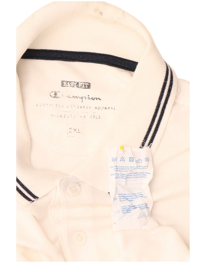 Champion Polo Hombre 2XL Algodón Blanco