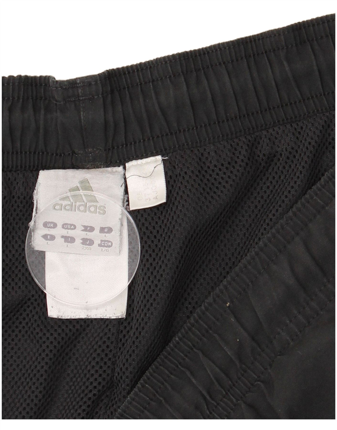ADIDAS Pantalones cortos deportivos para hombre grande negro