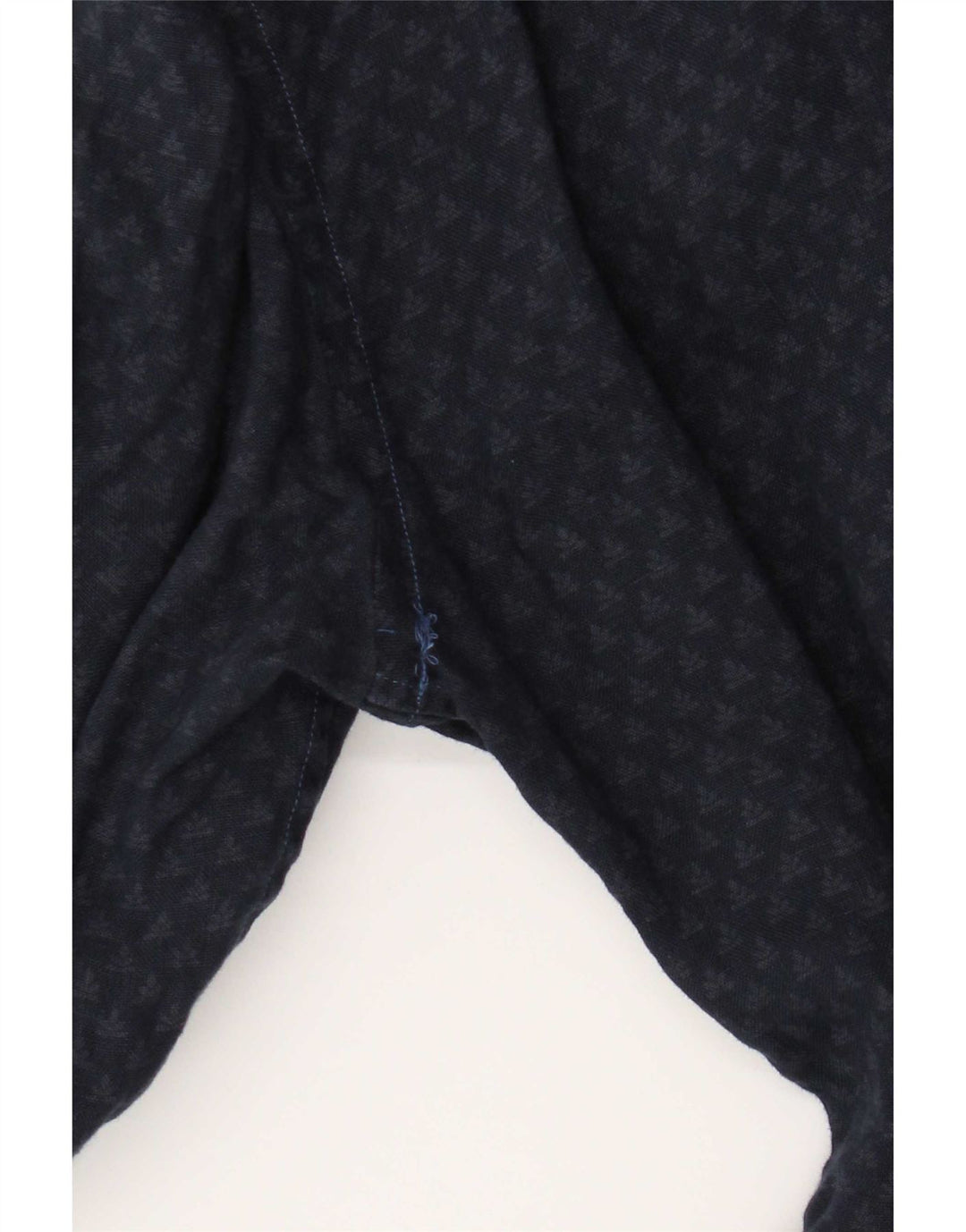 Boggi Hombre Milano Camisa Small Azul Marino Moteado Lino
