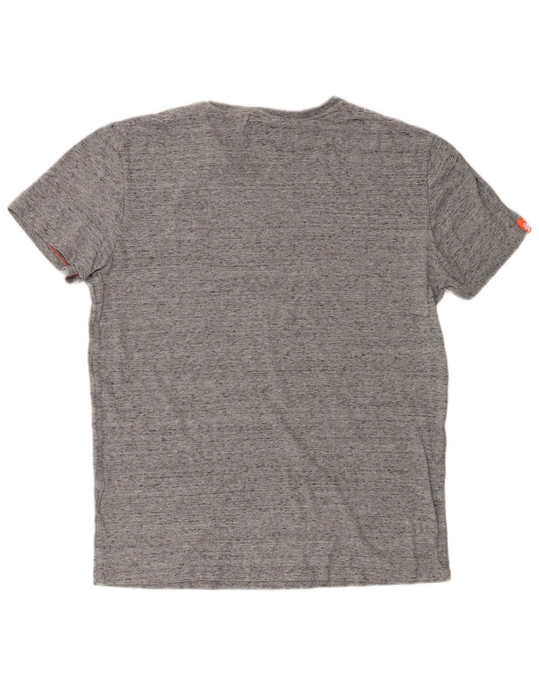 Superdry Camiseta para hombre Top grande de algodón moteado gris