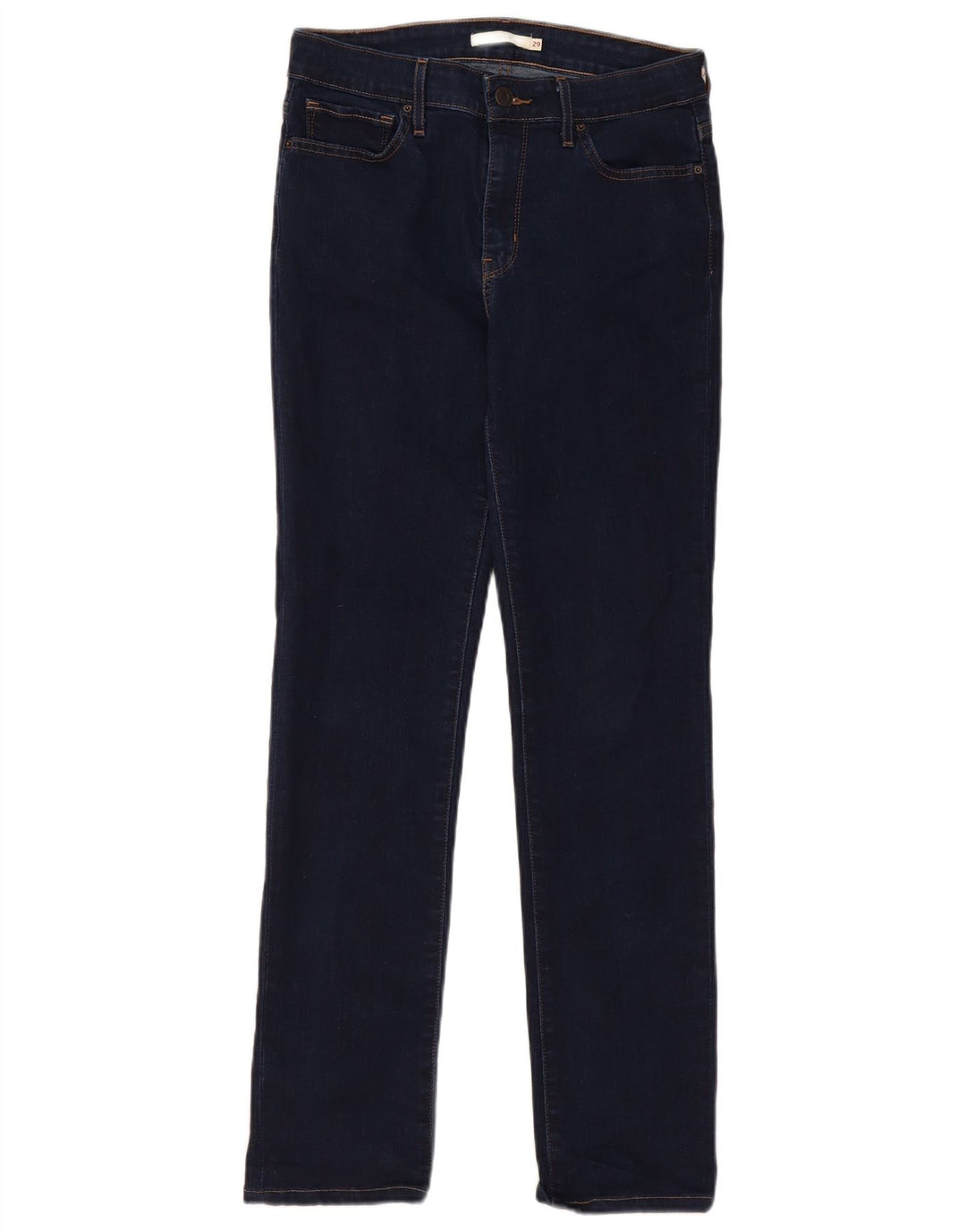 Levi's Mujer 712 Slim Jeans W29 L32 Algodón Azul Marino