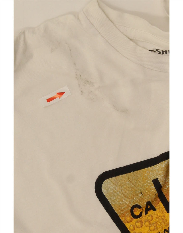 Vans - Camiseta gráfica para hombre, talla grande, algodón blanco