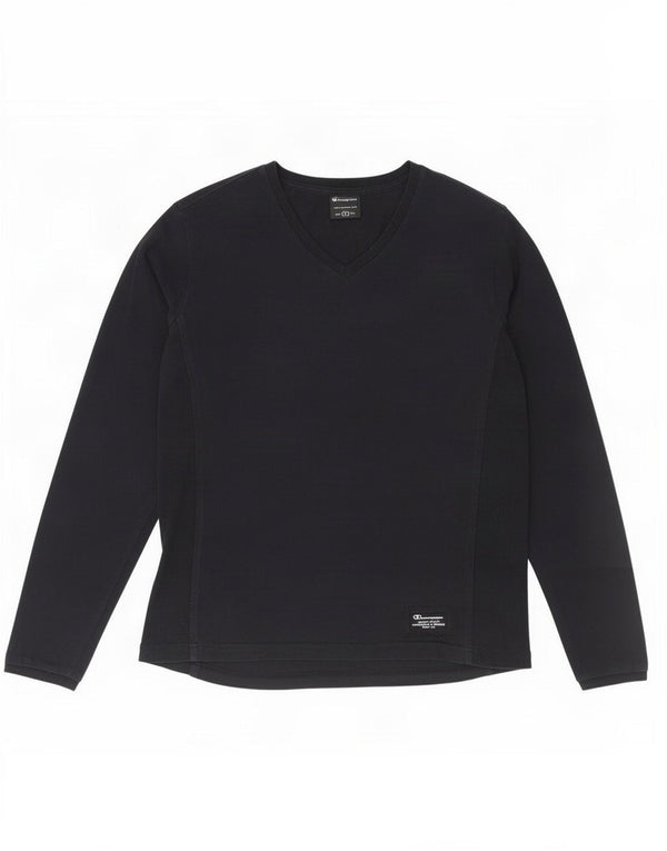 Champion Mujer Top Manga Larga UK 46 Grande Azul Marino