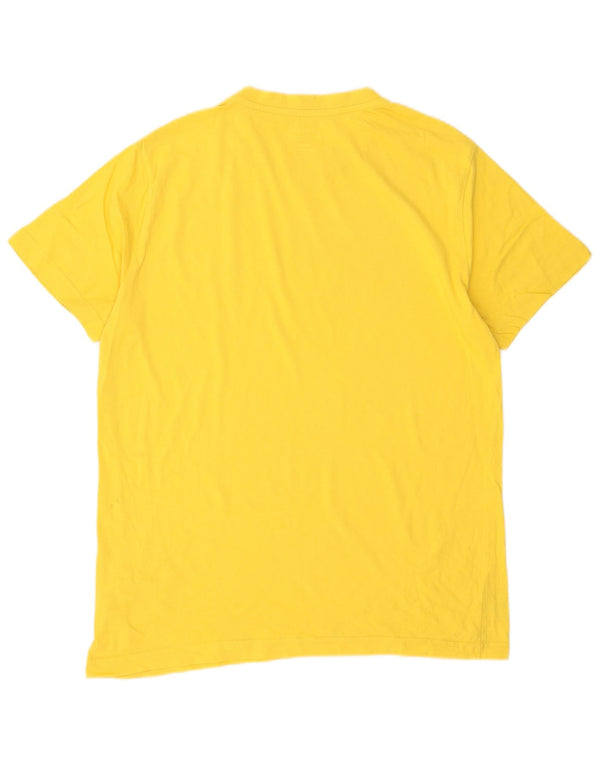 Polo Ralph Lauren - Camiseta de ajuste personalizado para hombre, talla grande, algodón amarillo
