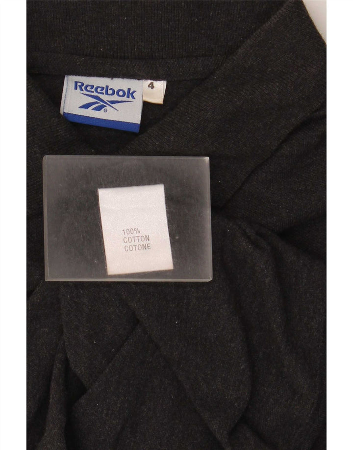 Polo Reebok Hombre Grande Algodón Negro