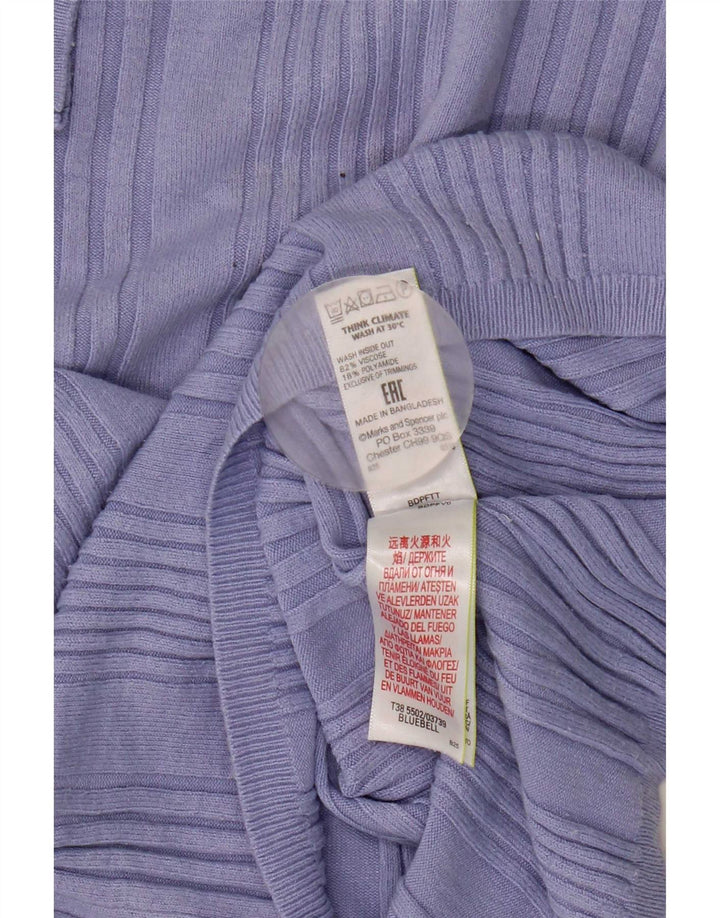 Marks & Spencer Jersey de Manga Corta con Cuello Redondo para Mujer UK 44 Medium B