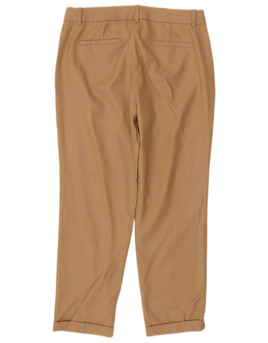 J. CREW Pantalones capri rectos para mujer US 4 Small W30 L26 Lana beige