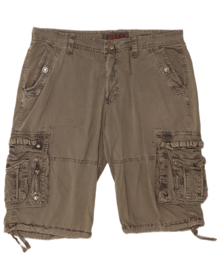 FOREX Pantalones cortos cargo para hombre W38 XL Algodón caqui