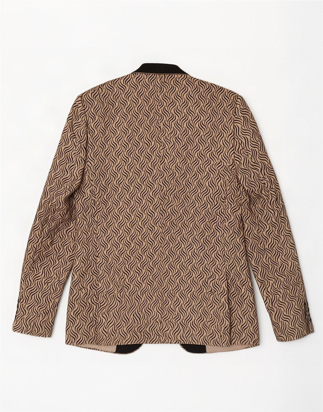 Daniel Gallotti Chaqueta tipo blazer con 1 botón para mujer IT 50 XL Beige Geométrico