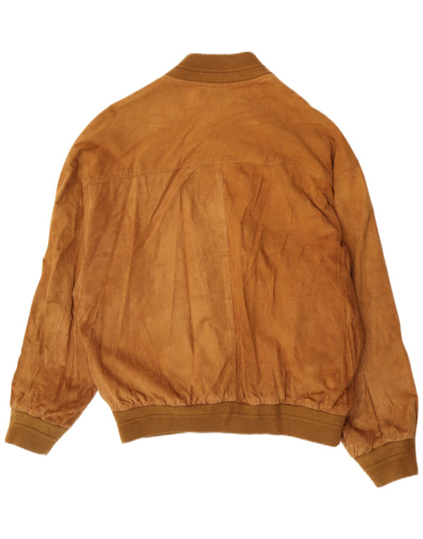 Chaqueta de ante vintage para hombre UK 42 XL Cuero beige