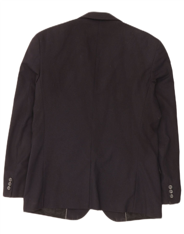 Guess By Marciano Chaqueta Blazer para Hombre IT 48 Raya Azul Marino Mediana