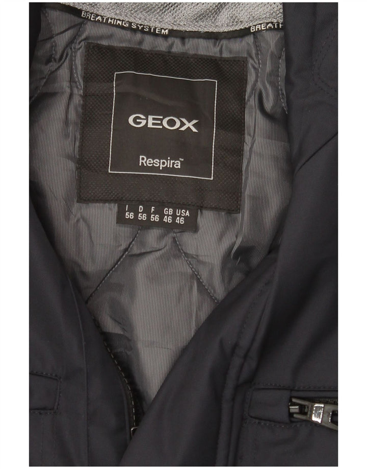 GEOX RESPIRA Chaqueta utilitaria para hombre UK 46 3XL Azul marino