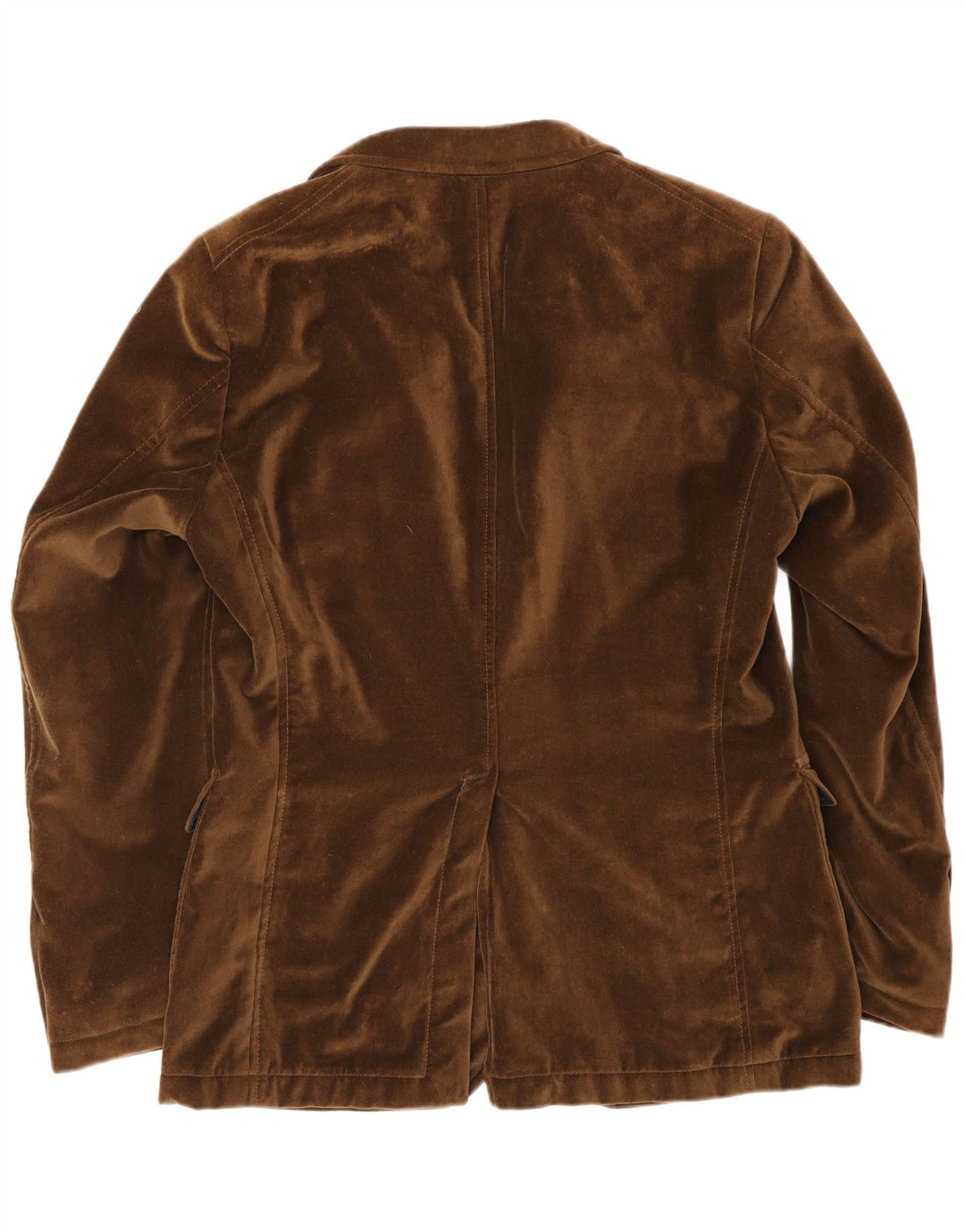 Joop Chaqueta Blazer de Terciopelo con 2 Botones para Hombre IT 46 Small Brown Cotton