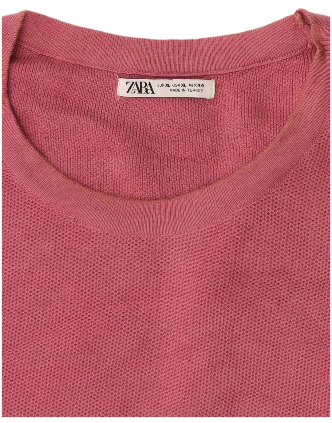 Zara Hombre Camiseta Top XL Rosa