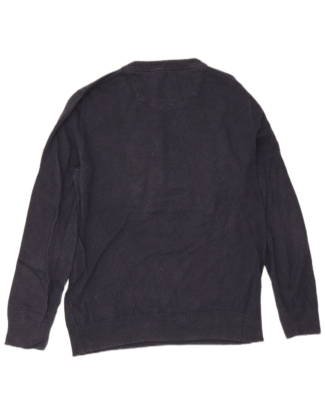Jersey con cuello en V para hombre de Fat Face Algodón azul marino medio