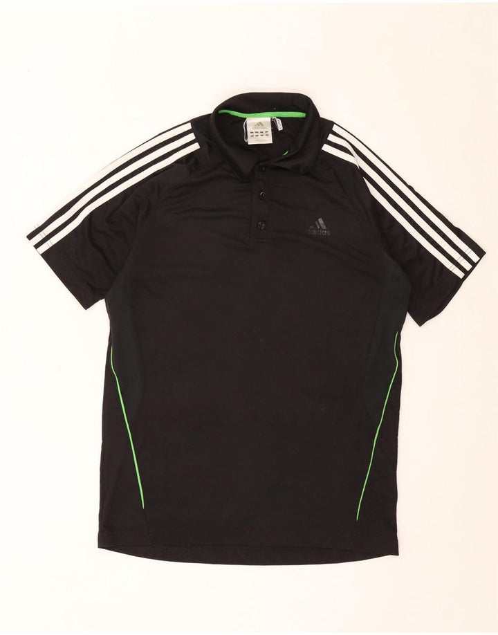 Adidas Mens Climalite Polo Polo Medio Negro Poliéster