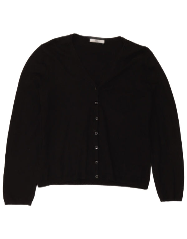 Marks & Spencer Suéter tipo cárdigan para mujer UK 44 Viscosa negra mediana
