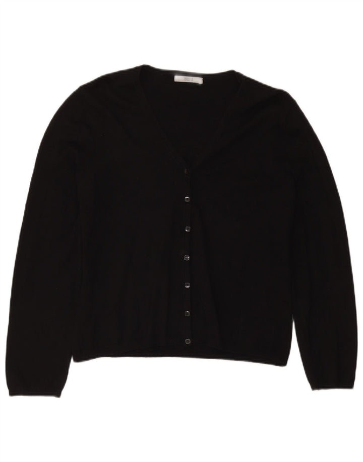 Marks & Spencer Suéter tipo cárdigan para mujer UK 44 Viscosa negra mediana