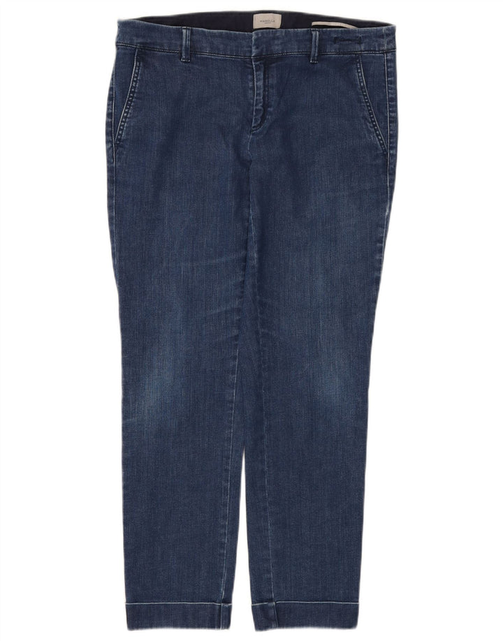 Marella Jeans Slim para Mujer UK 12 Medium W32 L27 Algodón Azul