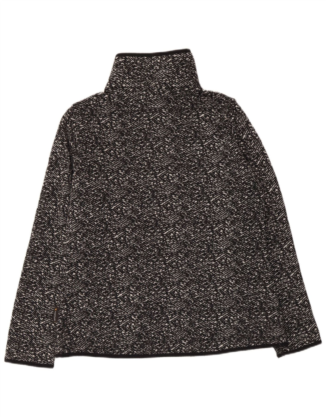 JACK WOLFSKIN Chaqueta de chándal para mujer UK 40/16 Large Black Herringbone