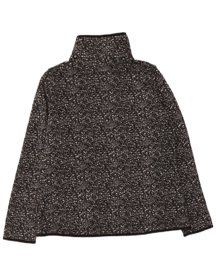 JACK WOLFSKIN Chaqueta de chándal para mujer UK 40/16 Large Black Herringbone