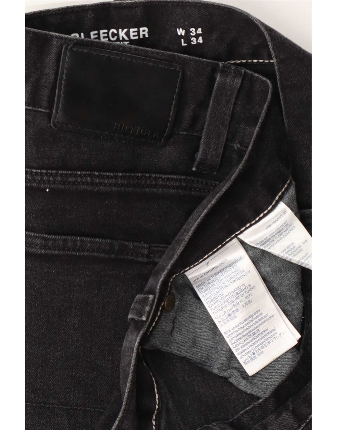Wrangler Vaqueros ajustados Bleecker para hombre W34 L34 Algodón gris