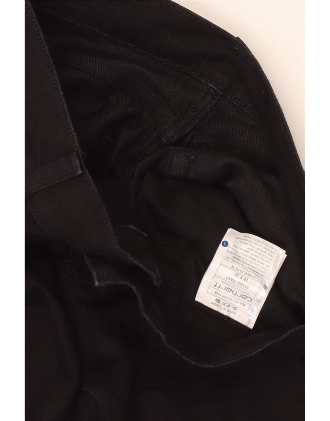 CARHARTT Vaqueros ajustados para mujer W28 L32 Algodón negro