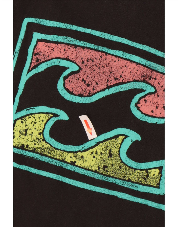 Billabong Hombre Gráfico Chaleco Superior Medio Algodón Negro