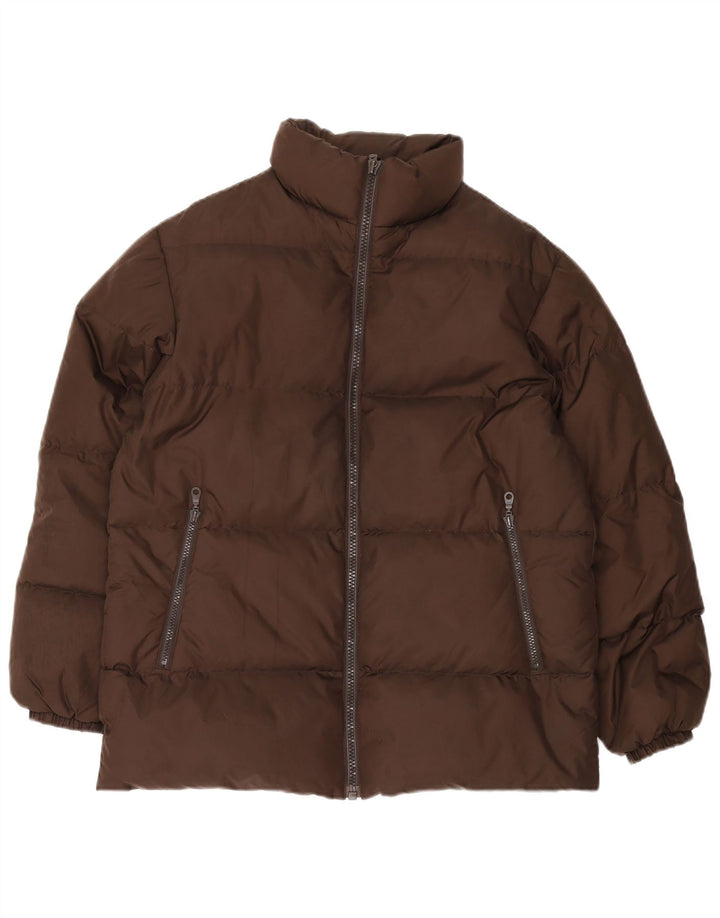 Benetton Chaqueta Acolchada Hombre ES 38 Marrón Medio Poliamida