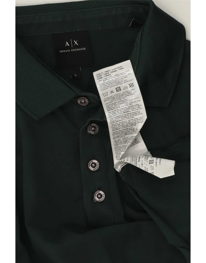 Armani Exchange Polo Hombre Pequeño Algodón Verde