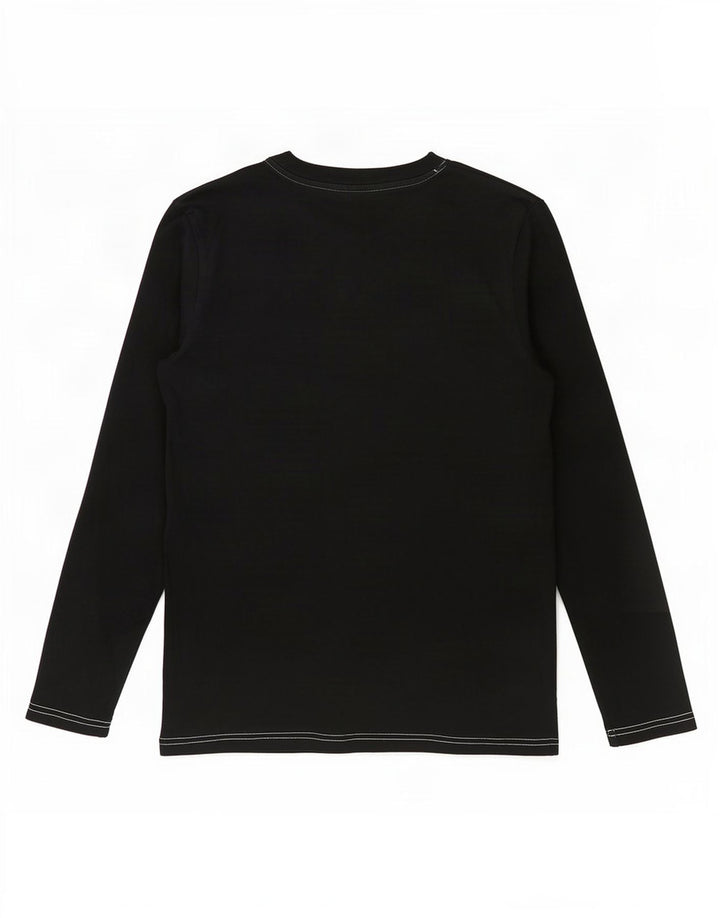 Puma Boys Graphic Top Manga Larga 11-12 Años Negro